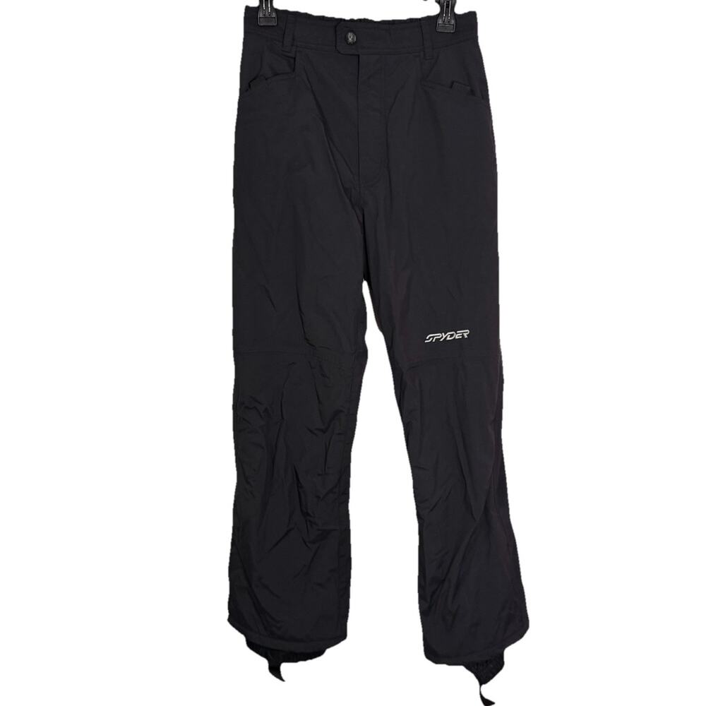 Spyder XSCAP Snow Pants Kids Size 16 Unisex Black Ski Snowboard Insulated Pocket